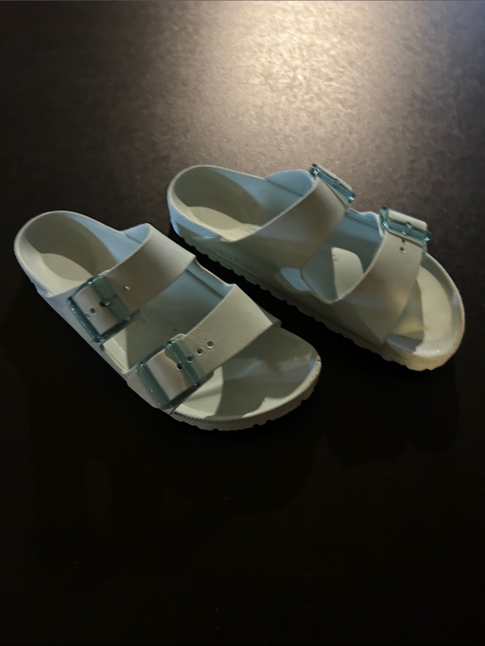 Birkenstock Two-Strap Sandals in Pale Mint